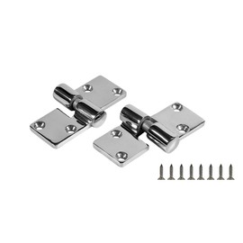 3.5" Detachable Door Hinges (Left + Right), 1 Pair Thicken Stainless Steel Butt Door Hinge, Slip Joint Hinge with Screws for Home Furniture Boat Accessories