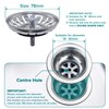 Luxe House Kitchen Sink Strainer Plug, 304 Stainless Steel, Food