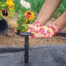 YANXIAO 50 PCS 4.3 Inch Garden Pegs Fixing Anchor Pegs Sturdy Plastic Stakes Tents Edging Landscape Nails Anchors for Fabric Lawn Edging, Tents (4.3inch)