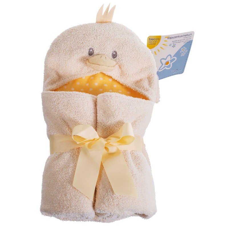 Bieco 38140135 Cuddly Blanket Duck, Yellow