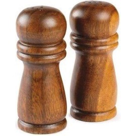 Acacia Wood Salt & Pepper Shakers 4 inch Tall