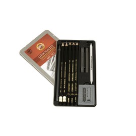 Koh-I-Noor Gioconda 10-Piece Artist Set, Packed in Tin (8893.BC)