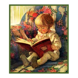 Orenco Originals Waiting for Story Time Jessie Willcox Smith Counted Cross Stitch Pattern