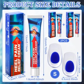 SPHERETRON 4 Stück Fersensporn Salbe Fersenpolster Fersen Salbe Fersenberuhigende Salbe Fersenschmerzcreme Fersensalbe Fersensporn Einlagen Fußpflege Set Schnelle Linderung Fußbeschwerden