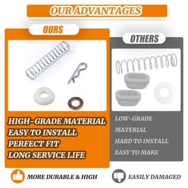 XDDPRO Auto Trans Shifter Cross Shaft Linkage Bushing Spring Kit Part Number 1377083 10236109 12338114 Compatible with GM Chevy Olds Buick 4 PCS