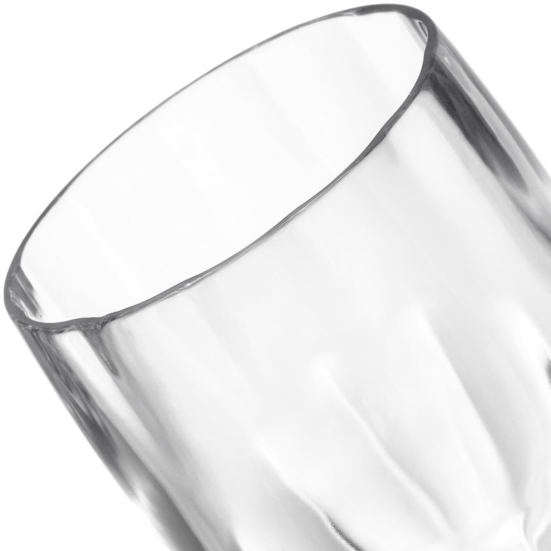 Suwimut Set of 8 Unbreakable Plastic Wine Glasses, 12 oz