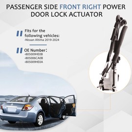 GrteRokky Front Right Passenger Side Power Door Lock Latch Actuator Assembly Compatible for Nissan Altima 2019-2024 Replace 805009HE0B 805006CA0B 805009HE0A