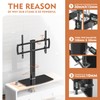 Universal TV Stand/Base Tabletop TV Stand with Wall Mount for