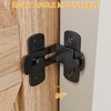 SANKEYTEW SANKEYTEW 2 Pack 90 Degree Flip Barn Door Lock,