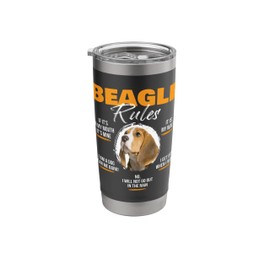 Beagle Rules - Dog Trainer Puppy Owner Veterinarian Stainless Steel Insulated Tumbler
