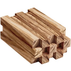 Spiareal 15 Pcs Olive Wood Pen Blanks Pen Turning Supplies DIY Crafts Pen Turning Kit, 5 x 3/4 x 3/4 Inch