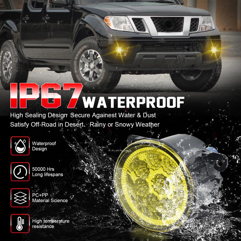 CHUSYYRAY Pair Front Bumper Fog Light Driving Lamp Replaces For