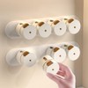 Gigicloud Magnetic Spice Rack, 6 Pack Condiment Jar Wall Mounted