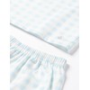 Petit Bateau Girls Pyjacourt, White Marshmallow / Blue Gomme
