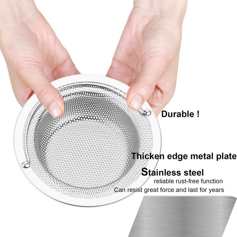 LASSHSWA Kitchen Sink Strainer Stainless Steel, Kitchen Sink Drain Strainer