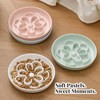 Melamine Cat Slow Feeder Bowl Set - Floral Maze Food