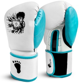 WolfBite Boxing Hajime No Ippo Anime Hook & Loop Gloves Fighting Spirit First Step (16oz)