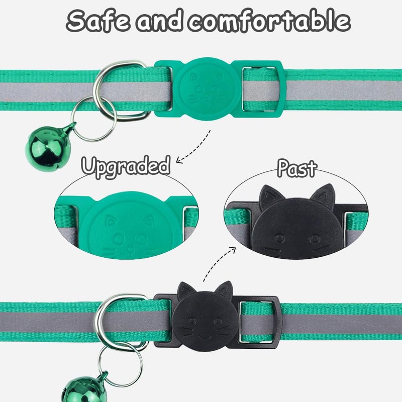Taglory Kitten Collar Breakaway with Bell, 2 Pack Girl Boy
