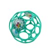 Bright Starts Oball Easy-Grasp Rattle BPA-Free Infant Toy in Teal,