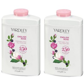 Yardley London English Rose Perfumed Talc Powder USA direct shipping, 200g, 2 units / 야들리 런던 잉글리쉬 로즈 퍼퓸드 탈크 파우더 미국 직배송, 200g, 2개