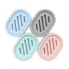 Topsky 2-Pack Soap Dish with Drain, Soap Holder & Saver,