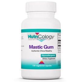 Nutricology, Mastic Gum (Mastic), 500 mg, 120 Vegan Capsules, Laboratory Tested, Vegetarian, Gluten Free, Soy Free, GMO Free