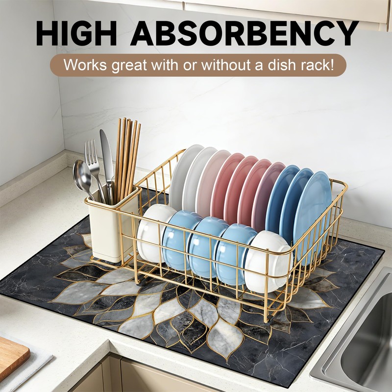AOHMPT Stove Cover Mat for Electric, Non-Slip Drying Mat Stove