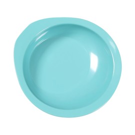 Ehucon Non-Slip Adaptive Scoop Plate with Extra Wall, Leak-proof Melamine Bowl for Elderly/Disabled/Hand Tremors for Self-Feeding (Bowl-1 Piece)