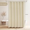 Seenus Beige Extra Long Fabric Shower Curtain 72 x 90