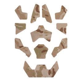 Camo Hook Patches for Fast SF Airsoft Helmet Loop Kit, 11 Pcs 1:1 Durable Nylon Low-Profile Tactical Helmet Cover Cable Stickers for Cable Management or Camouflage-TCP