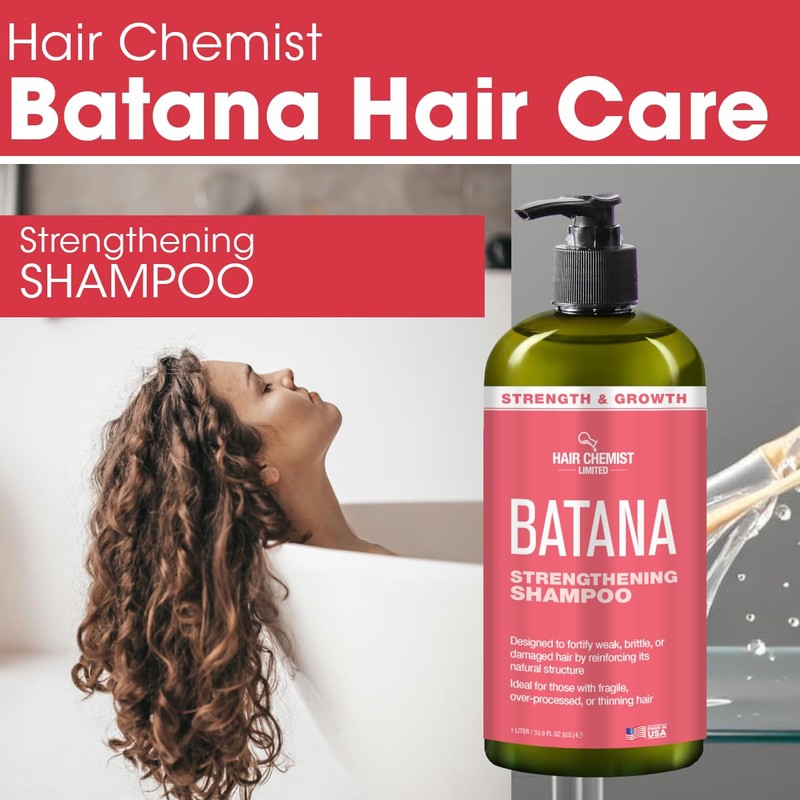 Hair Chemist Batana Strengthening Shampoo 33.8 oz. - Strengthening Batana