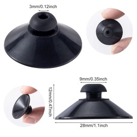 OIIKI 15PCS Fish Tank Suction Cup Clips, Black Aquarium Suction Cup Camp Clips for Fish Tank Attachments for Tank Pump, Overhead Line Tube, Fish Tank Aeration Setup