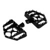 HDBUBALUS Black MX Style Foot Pegs Floorboard For Harley Softail