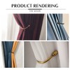 4 Pieces Metal Curtain Tiebacks, U Shaped Drapery Holdbacks, Decorative