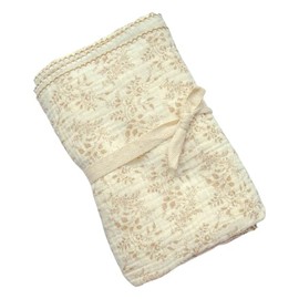 Generic Baby Swaddle Blanket, Crepe Cotton, Newborn Infant, Neutral Delicate Floral, 123456