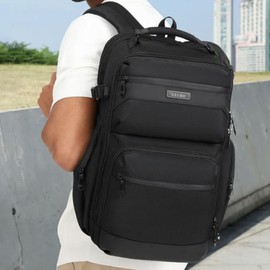 Daily laptop college student new men's travel backpack school bag black Small