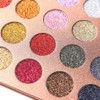 24 Color Pressed Glitter Eyeshadow Palette Metallic Highly Pigmented Shimmery