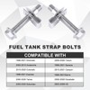 2 Sets 304 Stainless Steel Fuel Tank Strap Bolts, Premium