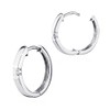 NKlaus Silver Pair of 925 Sterling Silver Hinged Hoop Earrings