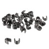 uxcell 40Pcs Zipper Slider Retainers, #3 U Shape Top Stoppers