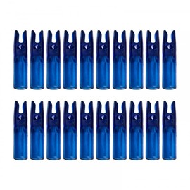 DONGKER 20pcs Arrow Tails, 0.24" Colorful Plastic Arrows Nocks Insert Tail Insert Nocks for Arrows DIY Hunting Shooting