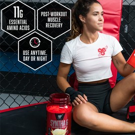 BSN BSN SYNTHA-6 Edge Protein Powder, Chocolate with Hydrolyzed Whey, Micellar Casein, Milk Isolate, Low Sugar, 24g Protein, Milkshake, 48 Servings
