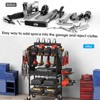 CCCEI Power Tool Organizer Cart with Charging Station, Garage Floor