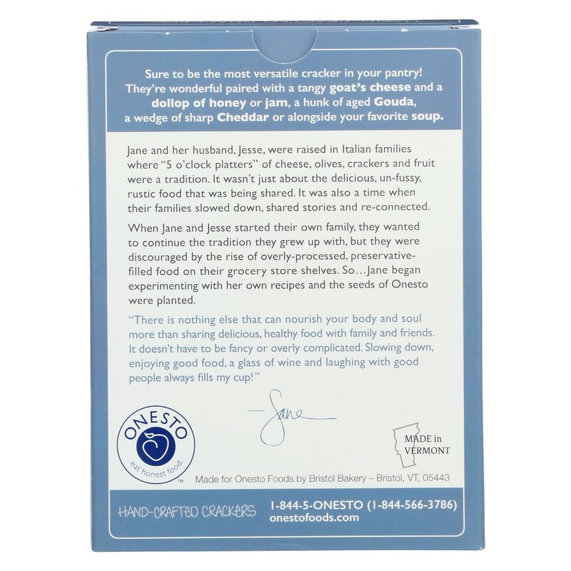 ONESTO Sea Salt Crackers, 4 OZ