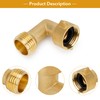 Stanbroil 90 Degree Garden Hose Elbow adapter- Solid Brass Fittings,