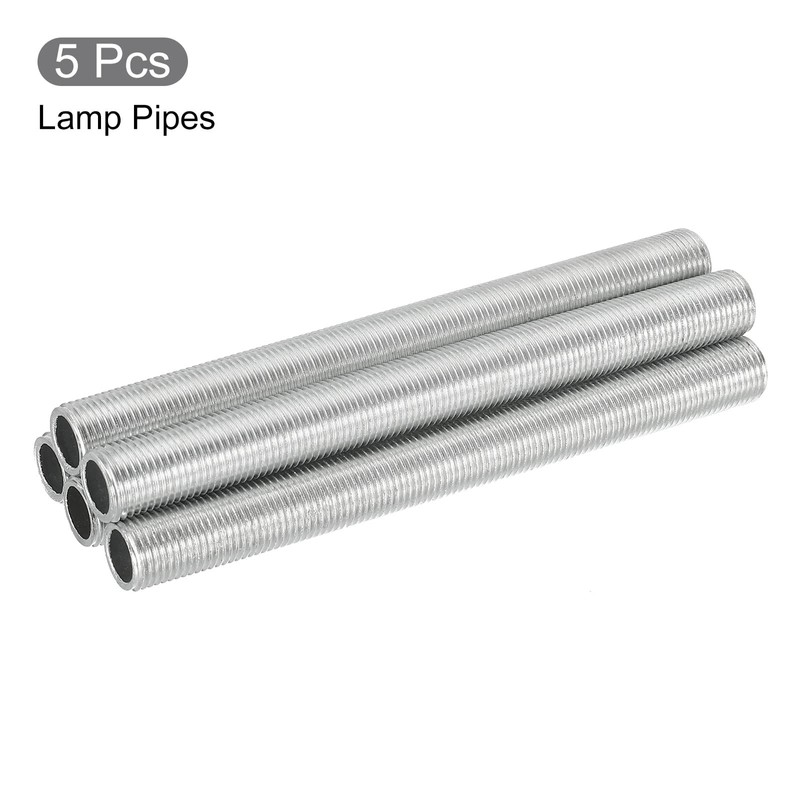 sourcing map 3.9" Lamp Pipe Kit with Lock Nuts Washers