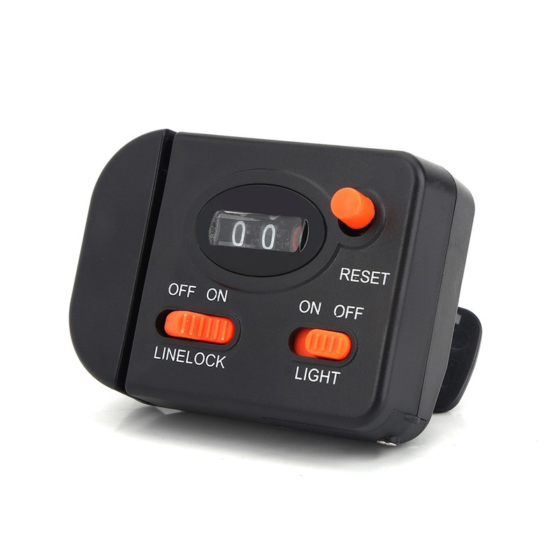 Professional Clip on Rod Fishing Line Counter Depth Finder Digital