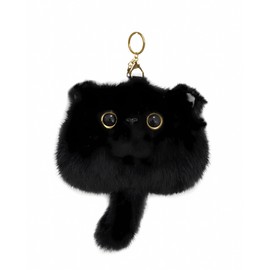 HUIJUFU Cute Cat Plush Purse Keyring Women's Birthday Gift