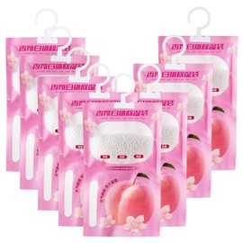 Pack of 10 Hanging Dehumidifier, Wardrobe Moisture Absorber, Dehumidifier Bag Cabinet for Hanging Dehumidification Bag Set for Moisture Mould in Bedroom, Bathroom