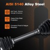 ODM Pair Front LEFT & RIGHT CV Axle Drive Shaft